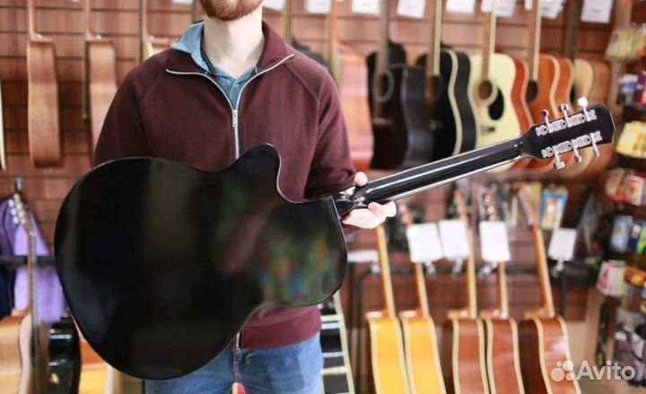 Акустическая гитара belucci bc4010 black +медиатор