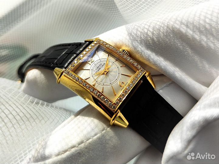 Золотые часы Girard Perregaux с бриллиантами