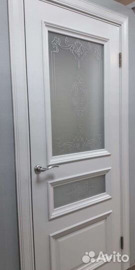 Двери новые в эмали 80х200 (короб+наличн+замок)