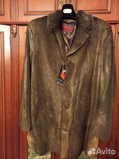 Пальто мужское меховое