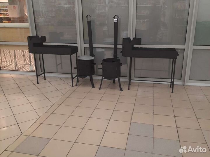 Мангал и печь с съёмный ножки