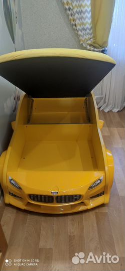 Детская кровать 3D машина BMW