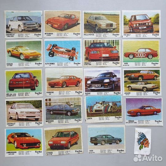 Вкладыши Turbo Турбо 2я серия (51-120)