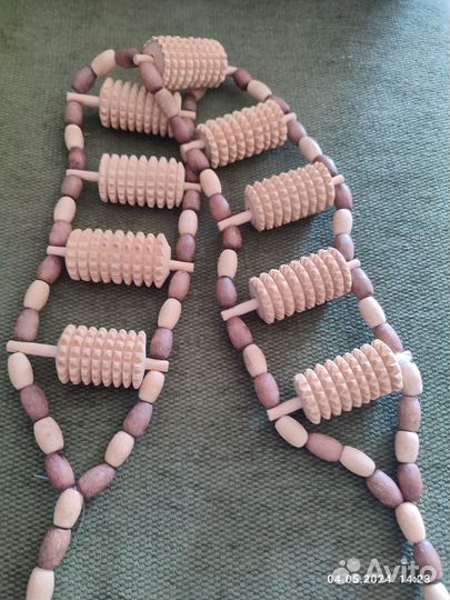 Массажер для тела ручной,деревянный