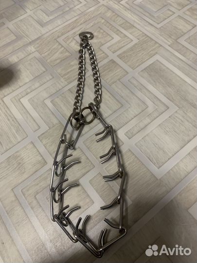 Строгий ошейник для собаки с поводком