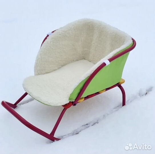 Матрас в санки меховой