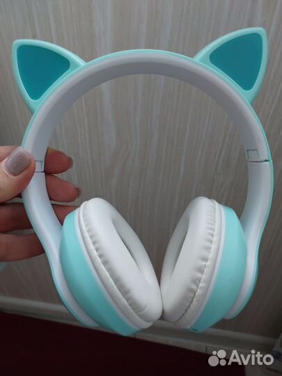 Беспроводные наушники детские с ушками