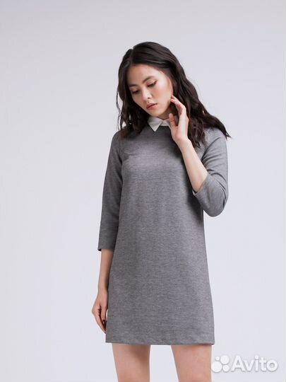 Платье lime с воротником