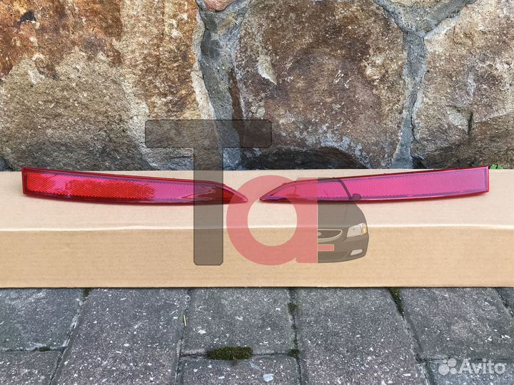 Отражатели в задний бампер Солярис 2 2017-2020