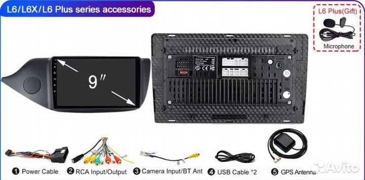 Магнитола Kia ceed на андроид 2/32 гб