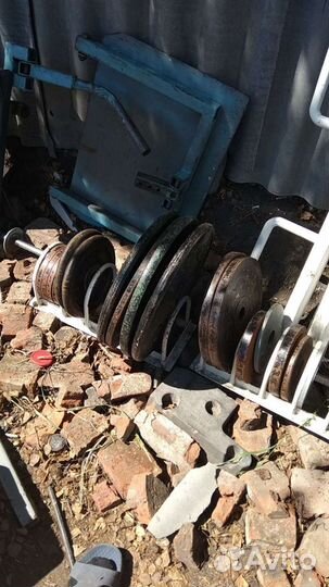 Штанга гриф блины бу