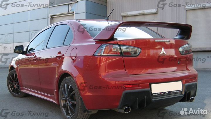 Накладка заднего бампера эво Mitsubishi Lancer 10