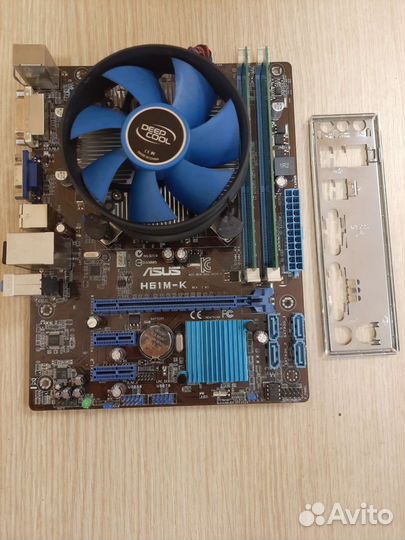 Комплект Asus H61M-K, Core i3-3220, 4Gb озу