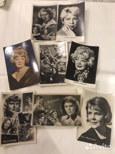 Открытки с фото артистов советского кино