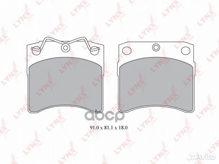 Колодки тормозные дисковые перед BD8023 LYN