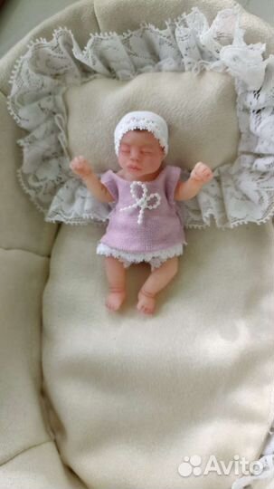 Мини Реборн силиконовый