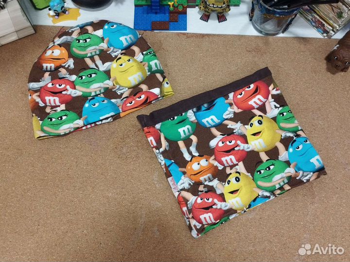 Шапки и снуд весна- осень 2-3года