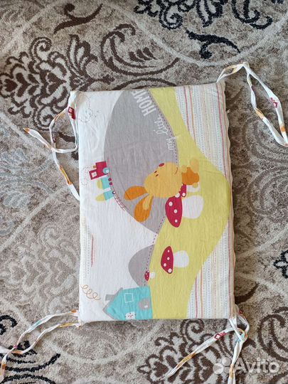 Комплект постельного белья в детскую кров.с бортик