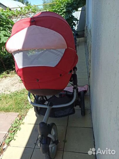 Коляска 3 в 1 трёхколёсная