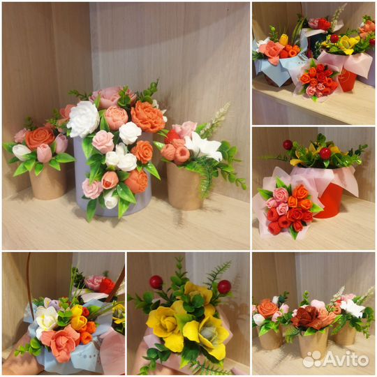 Букет из мыла на день учителя