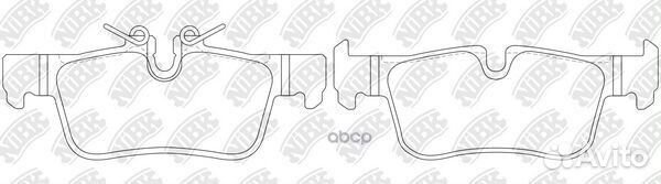 Колодки тормозные дисковые PN0651 NiBK