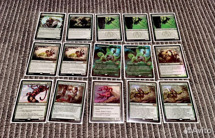 Колода MTG mono green stompy Pioneer+шилд+декбокс