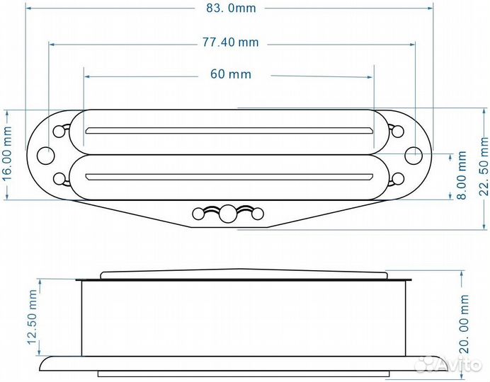 Fleor M00870-4 - Звукосниматель для электрогитары