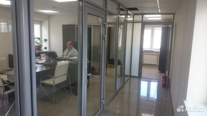 Перегородка стеклянная. изготовление монтаж