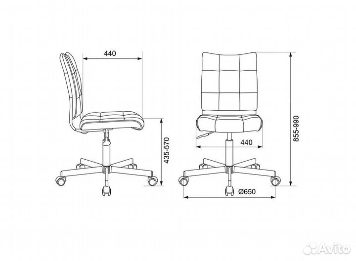 Кресло компьютерное CH-330M, кож.зам, бежевое, кре