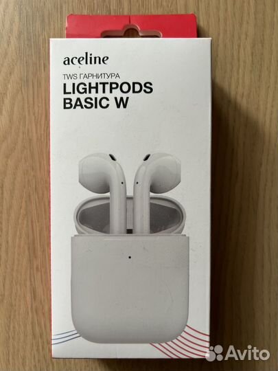 Наушники TWS Aceline LightPods Basic W белый