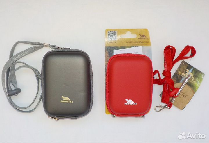 Чехол для фотоаппарата RivaCase красный, серый