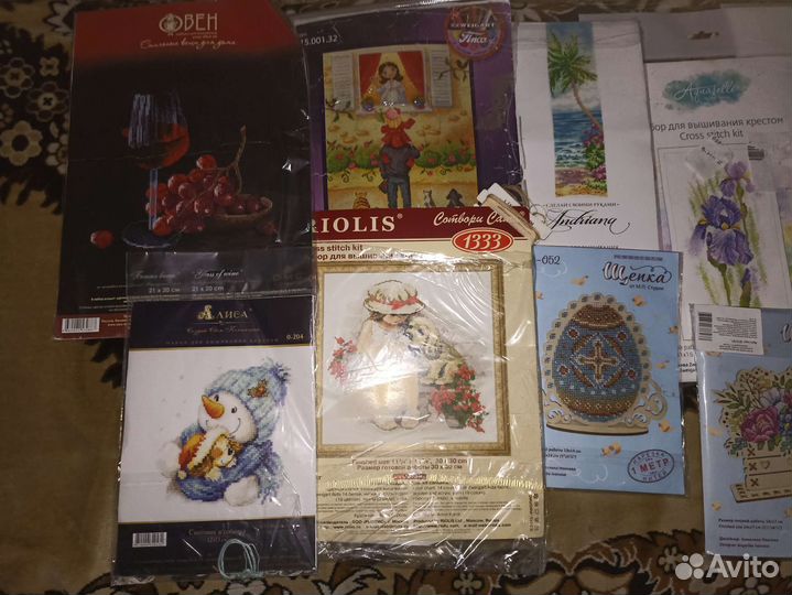 Остатки от наборов для вышивания