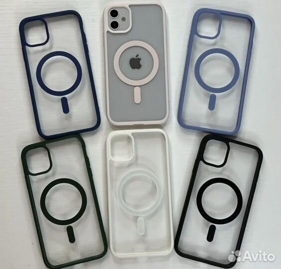 Силиконовый чехол Magsafe на iPhone 11