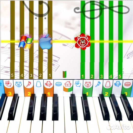 Научу играть на фортепиано/синтезаторе от 3-х лет