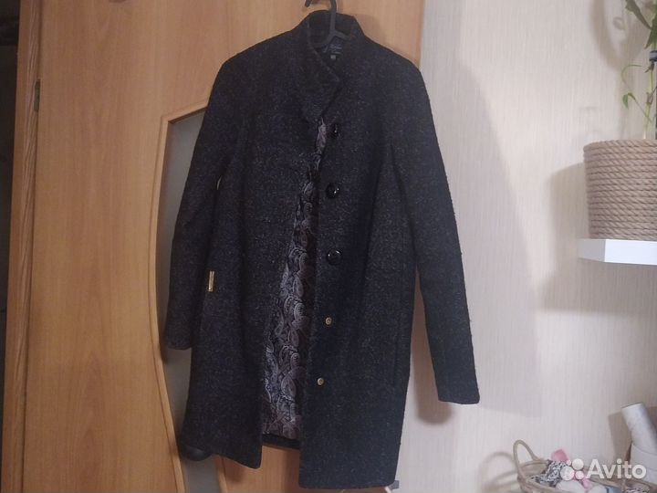 Пальто шерстяное женское демисезонное
