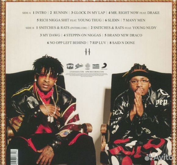 Savage mod 2 виниловая пластинка 21 savage