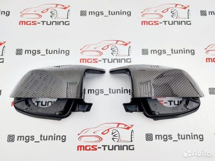 Корпуса зеркал M-Style на X7 G07 карбон