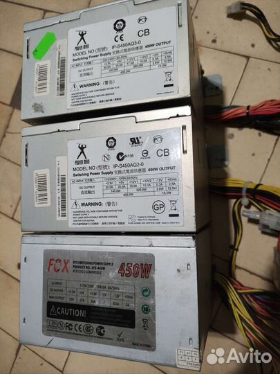 Бп 400w и переходник на 6пин и 450w