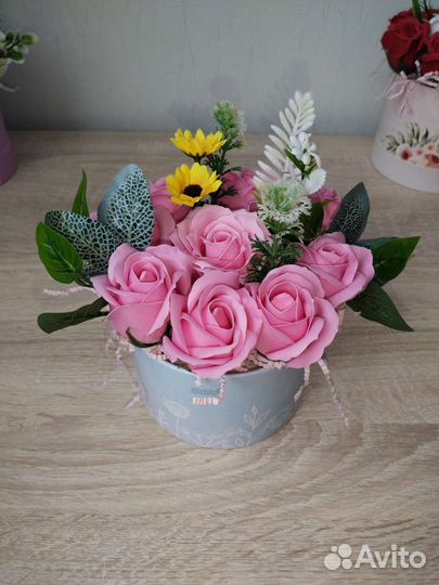 Букет цветов из мыла