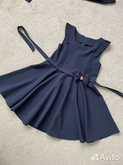 Сарафан школьный темно синий