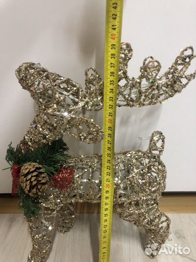 Новогодний олень светодиодный