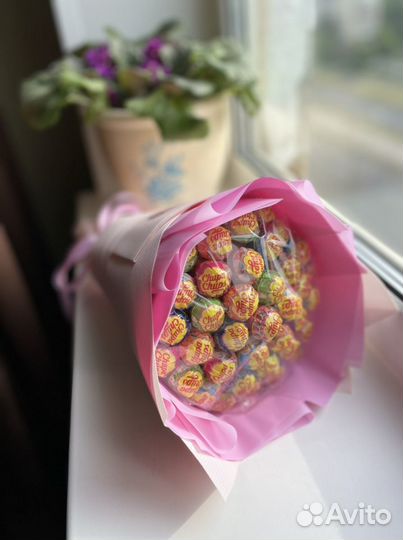 Сладкие букеты из конфет