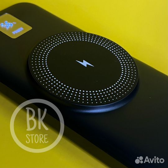 Повербанк 20000 mAh с беспроводной зарядкой