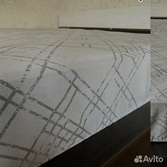 Простынь на резинке из Хлопка