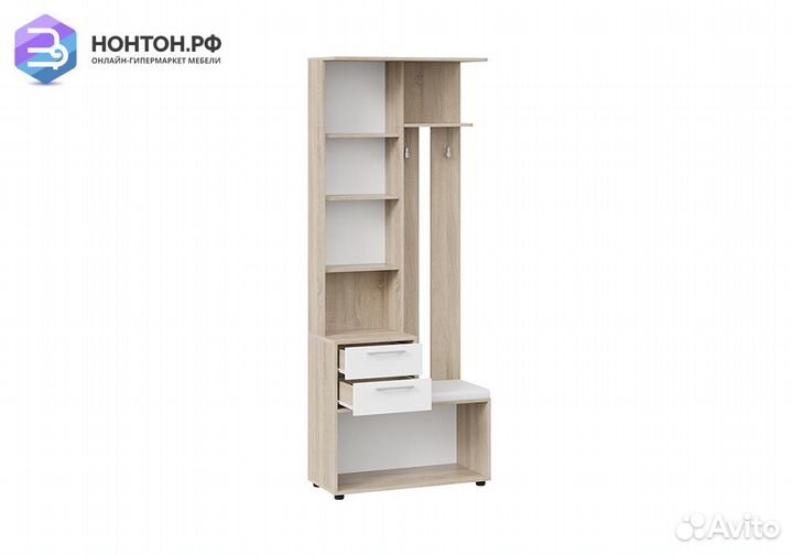 Прихожая Витра тип 1 дуб сонома / белый ясень