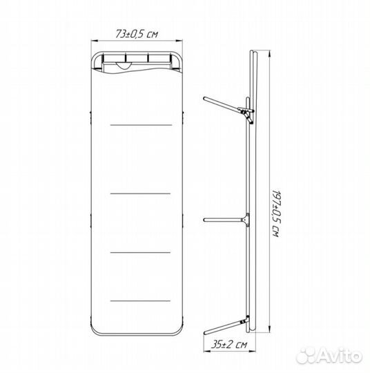 Раскладушка кровать с матрасом новая