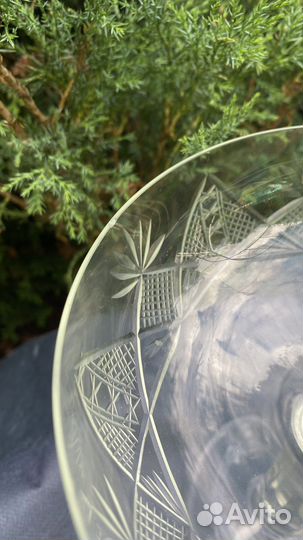 Ваза для фруктов конфетница на ножке СССР