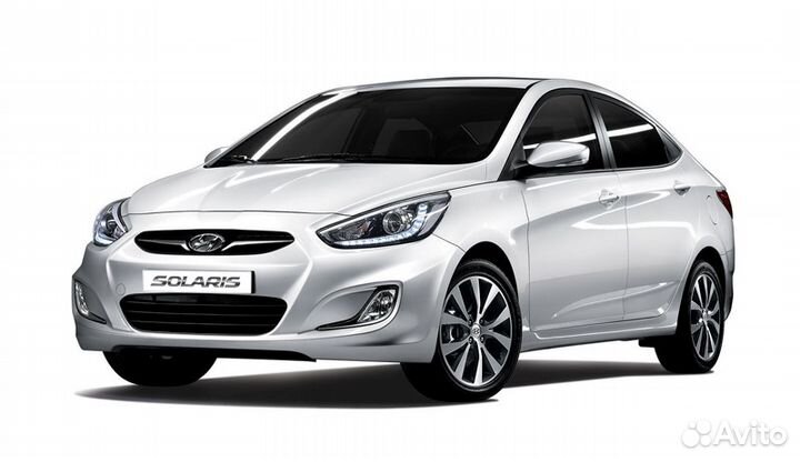 Ковры резиновые в салон на Hyundai Solaris I