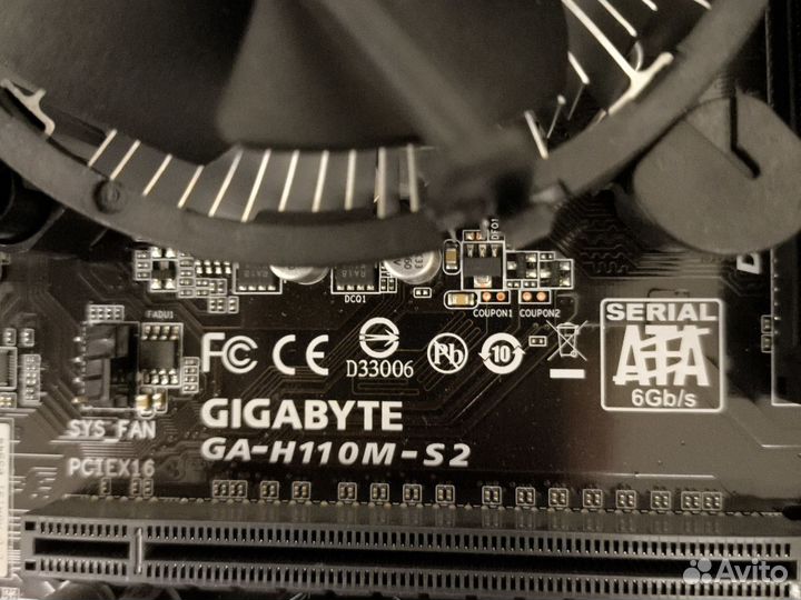 Комплект мат.плата h110m проц i3 7100 и 8gb озу