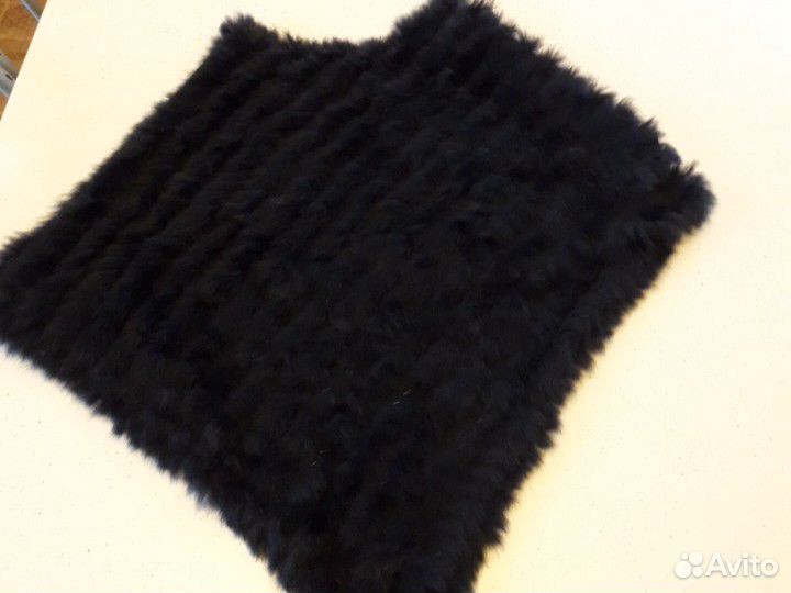 Меховое пончо